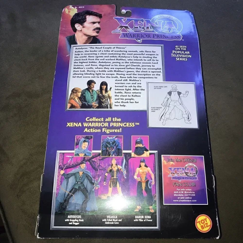 Xena:1998 Warrior Princess Autolycus Action Figure - Picture 4 of 4